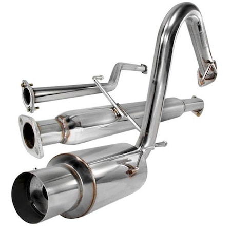 Overtime 2.5 in. Inlet N1 Style Catback Exhaust System for 04 to 07 Scion TC, 7 x 19 x 46 in. OV126270